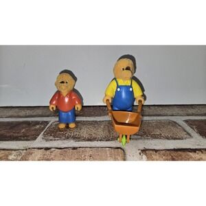 Vintage Bernstein Bears McDonalds Papa Brother Wheelbarrow Scooter